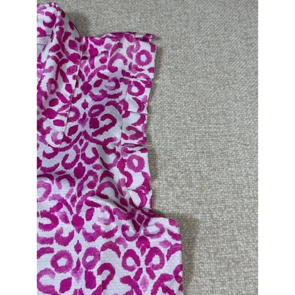 Gottex Women Sm Pink/White The Pink Santorini Golf Sleeveless V Neck Dress NWT - Picture 5 of 8